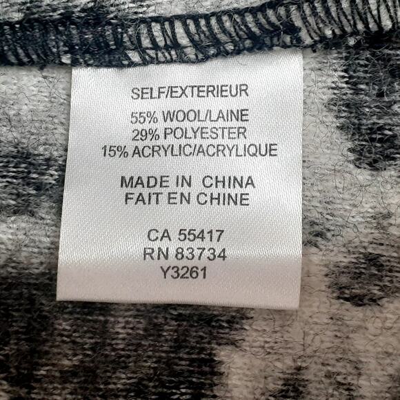 Linea Domani Wool Blend Jacket Size 14 Gray & Black 3 Button Pockets - Picture 7 of 9